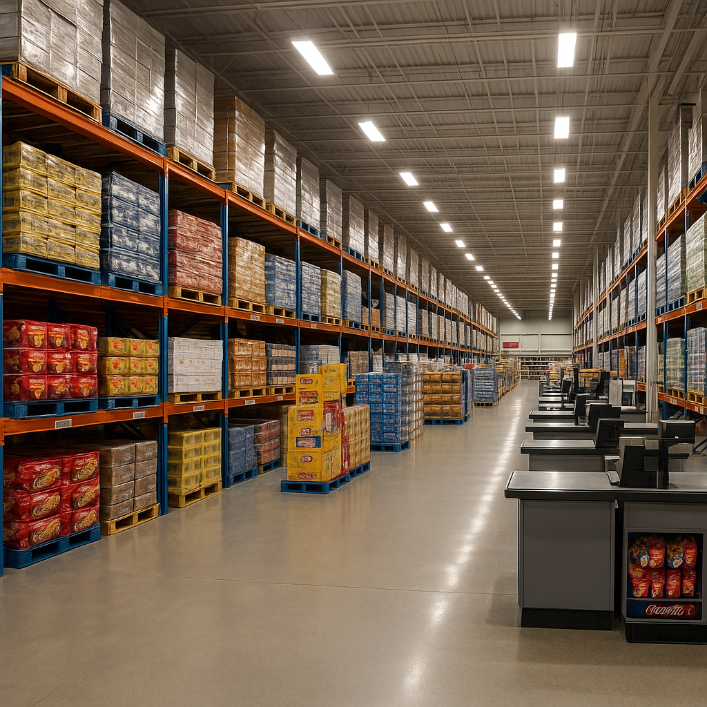 Site professionnel éclairé en LED